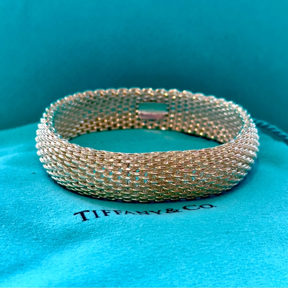TIFFANY & CO SOMERSET MESH BRACELET “LIKE NEW”